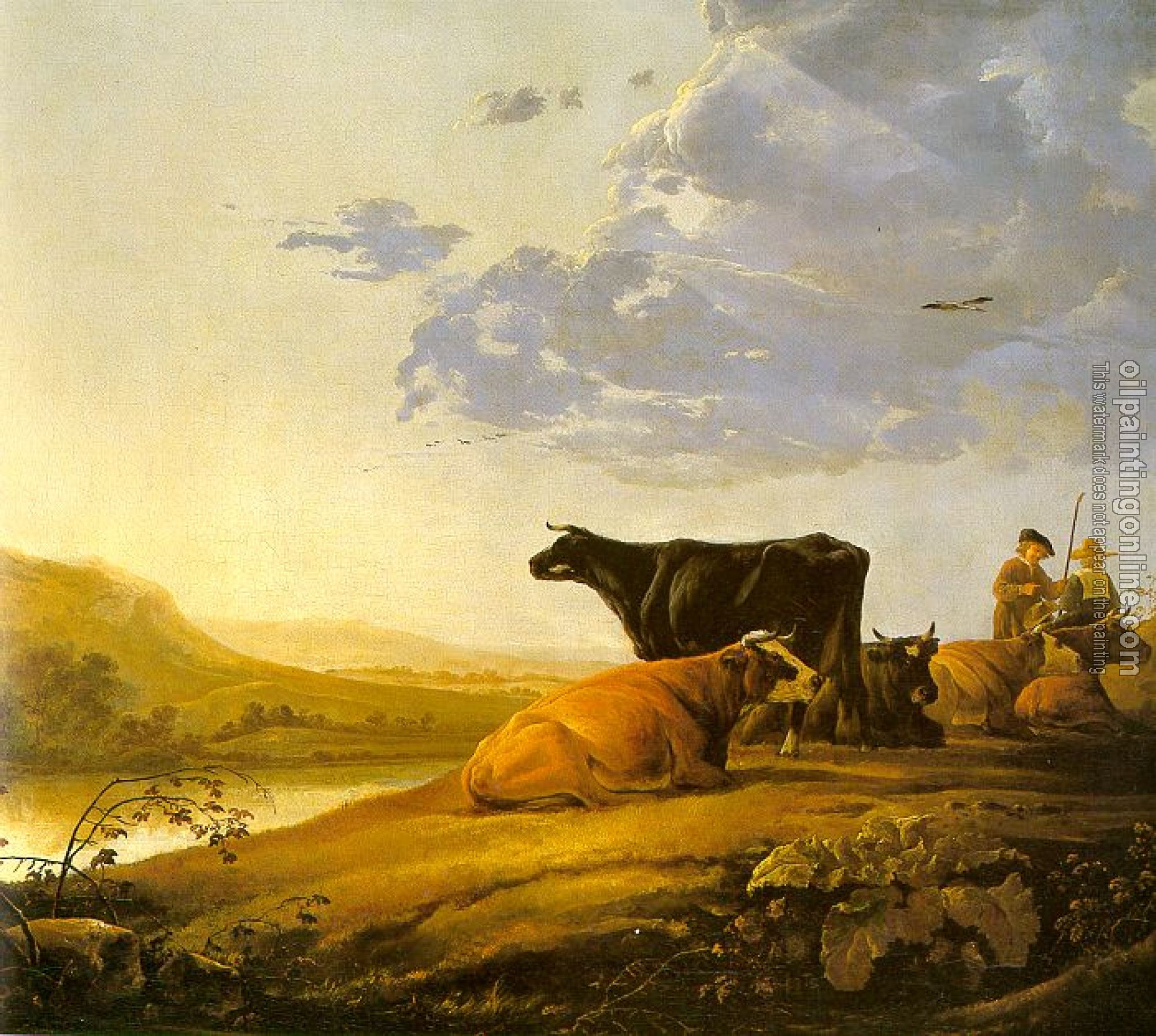 Aelbert Cuyp - Young Herdsman With Cows